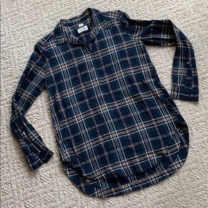 Loft plaid tunic shirt